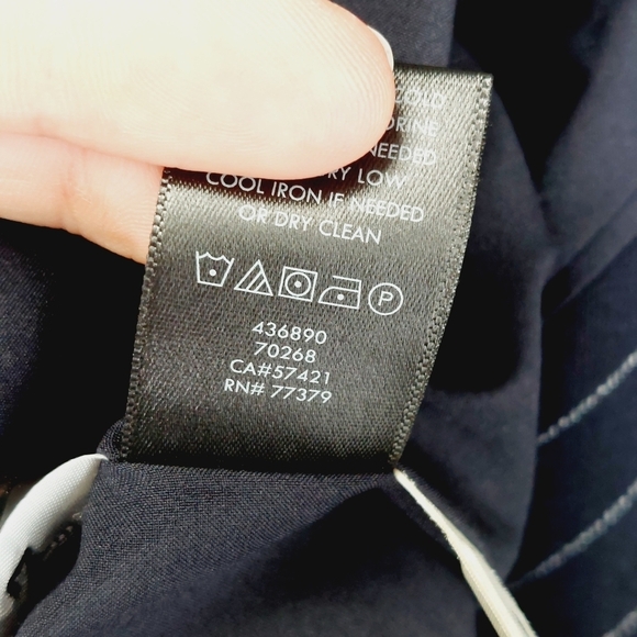 NEW Ann Taylor Black Pin Stripe Business Casual Office Academia P4631 - Picture 7 of 8